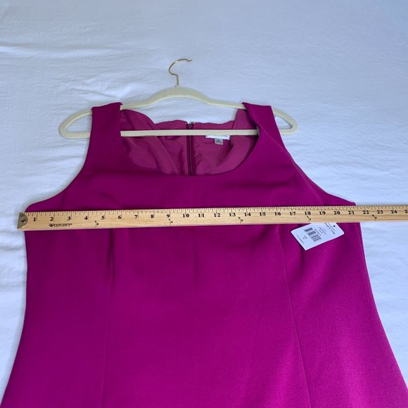 Tahari Arthur S. Levine Womens 2 Pc Magenta Suit Dress Size 18 - Picture 16 of 16
